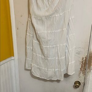 Studio West Elegant Cream Maxi Skirt